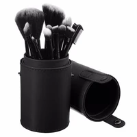 2017 retro unisex vintage rolling up leather pen pencil case pouch purse bag makeup new empty portable makeup box