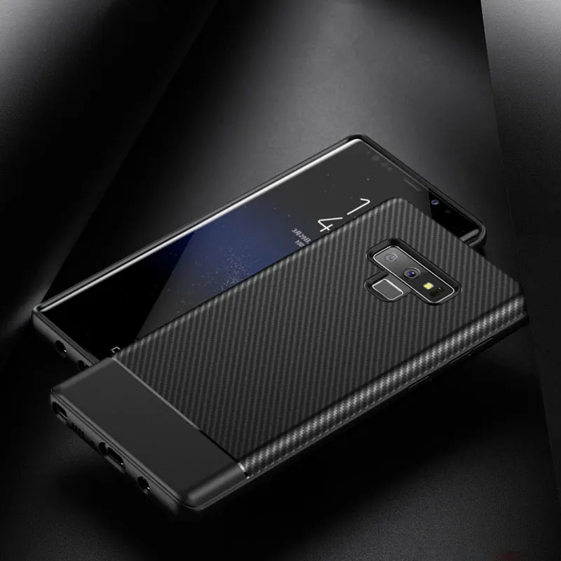 Для Sansung Galaxy Note 9 чехол мода углеродного волокна ультра тонкий матовый