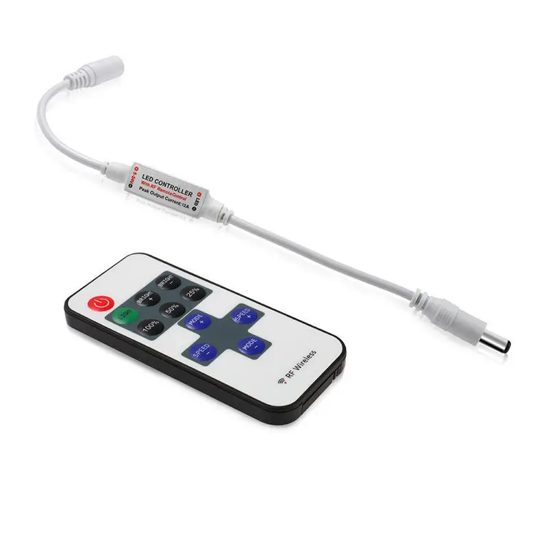 1 шт. 12 в радиочастотная светодиодная лента мини беспроводной переключатель
