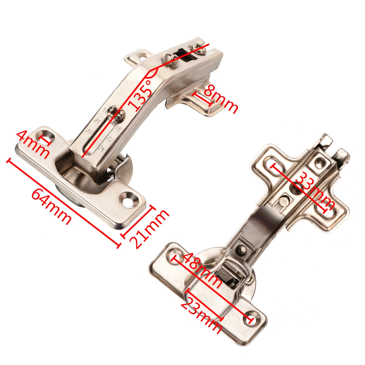 135 градусов Угловые складные дверные петли для шкафа Кухонная ванная комната