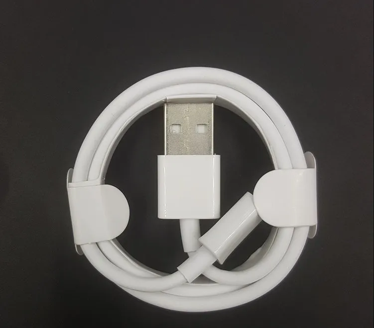 200 шт 1 м Длина usb-кабель круглого сечения для iPhone 6 6 S 7 8 Plus XR XS Max мобильный телефон Быстрая зарядка USB кабель синхронизации данных 6 футов