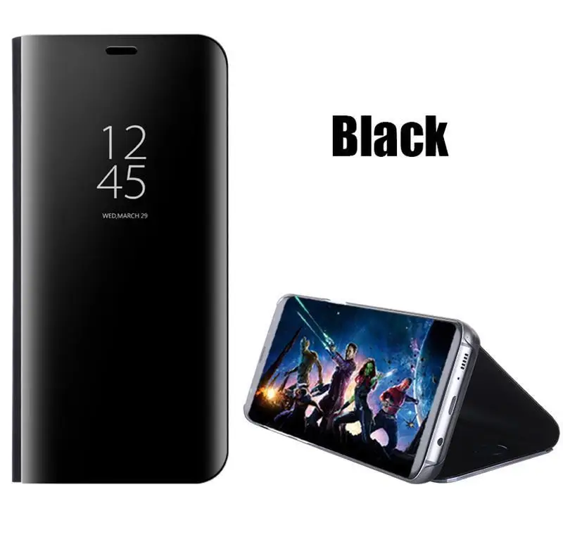 Роскошный умный зеркальный кожаный флип-чехол с подставкой для Iphone 11 6S 7 8 Plus