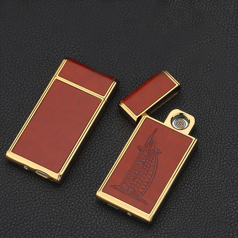 2019 Новинка Longda 237 кожа креативный двухсторонний прикуриватель USB индивидуальная