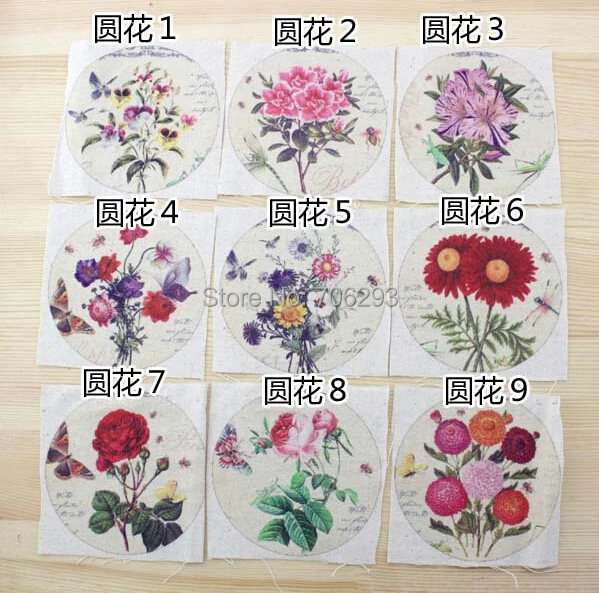 Ручная роспись 9 Ассорти хлопок белье печатных Стёганое Одеяло Ткань для DIY