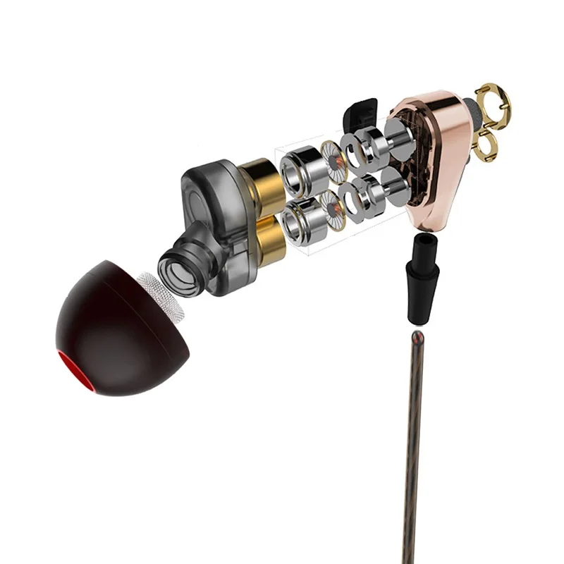 Наушники In ear с двойным движением для мобильного телефона Универсальные наушники