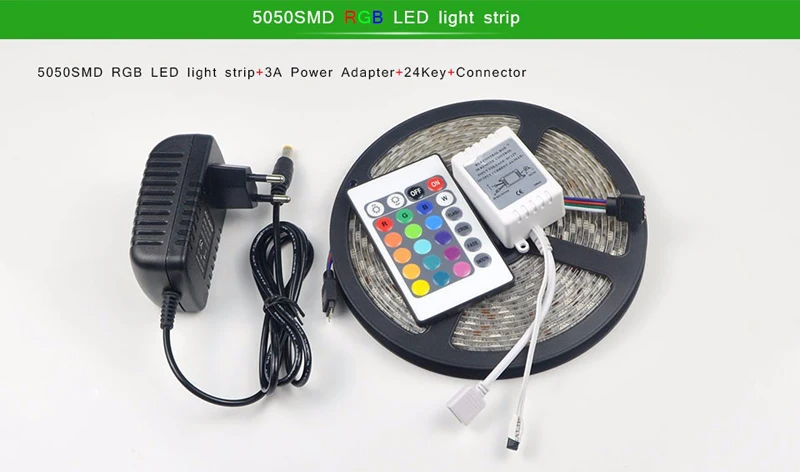 SMD 5050 RGB Светодиодная лента Силиконовая Водонепроницаемая 300 светодиодов 5 м