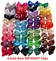 diy bows 6 inch bow without clips diy apparel sewing craft ribbon bow supplies hair bow headband hair accessories 40pcslot
