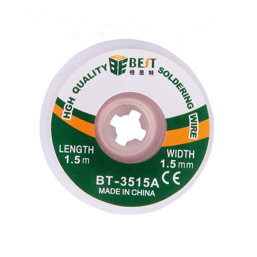 

10Pc Solder Wick Remover BGA Desoldering Braid Solder Remover Wick Wire for Mobile Phone Repair Welding Tools 15/20/30 /35mm