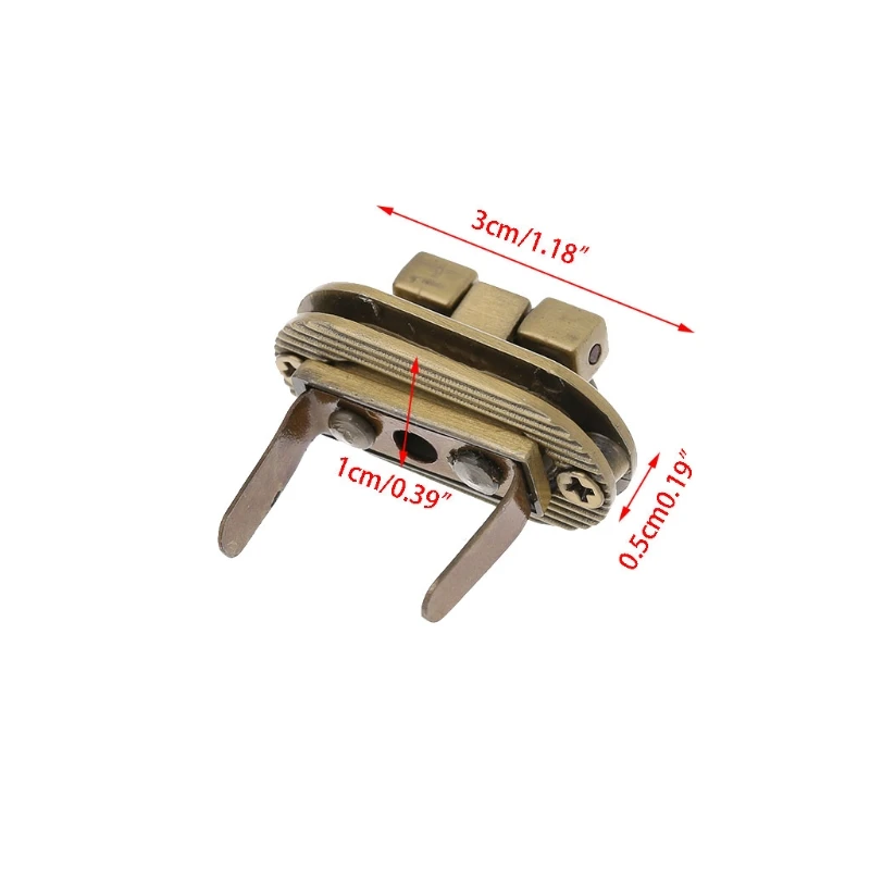 

New Metal Clasp Turn Lock Twist Lock for DIY Handbag Craft Bag Purse Hardware