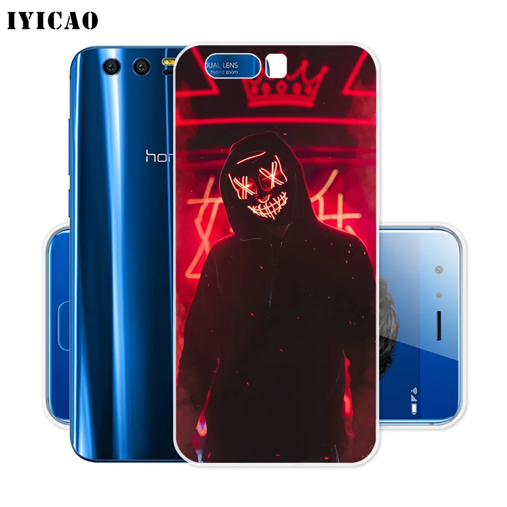 Мягкий силиконовый чехол IYICAO Marshmello для DJ Huawei Y9 Y7 Y6 Prime 2018 Honor 8C 8X 8 9 10 Lite 7X 7C 6A 7A