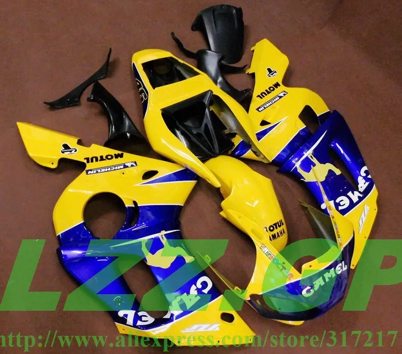 

Injection Blue yellow bodywork for Yamaha YZF-R6 98-02 YZF R6 98 99 00 01 02 YZF 600 R6 1998 99 00 01 2002 ABS fairing kits