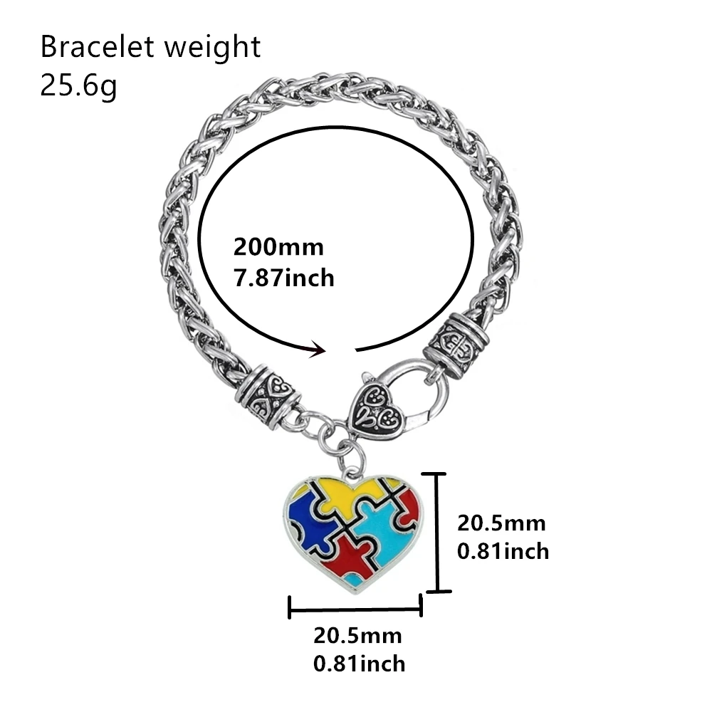Мой Форма эмаль аутизм головоломка осознания частей сердца очарование Омаров