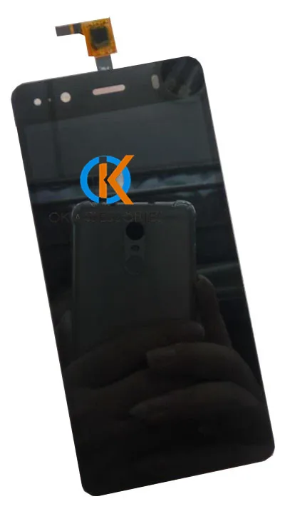 Высококачественный черный цвет для BQ Aquaris M4.5 ЖК-дисплей + фотоэлемент с лентой |