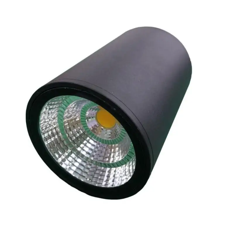 

IP65 LED Downlight 15W COB black shell Round Lamp 110V 220V 230V 240V LED Bulb Bedroom Kitchen Indoor LED Spot Lighting