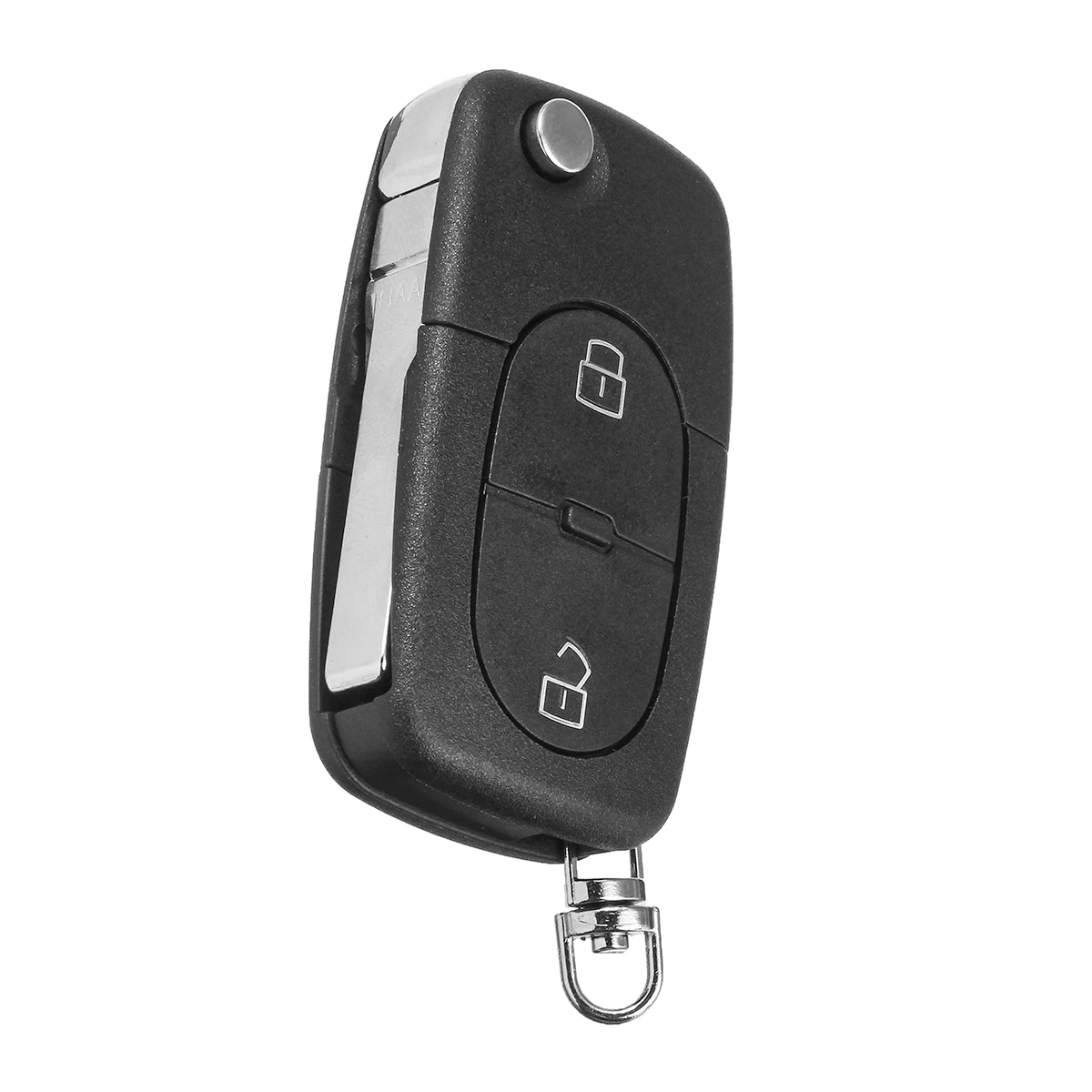Для Audi A2 A3 A4 A6 A8 TT Q3 2 кнопки с батареями и гвоздями Автомобильная кнопка дистанционного брелока корпус и лезвие CR2032 Fob пустой чехол
