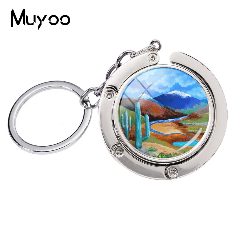 Новинка модный стеклянный круглый купол река жизни держатель для сумок