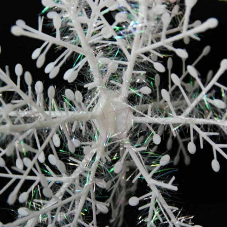 30 шт./лот рождественские Белые снежинки классические очаровательвечерние