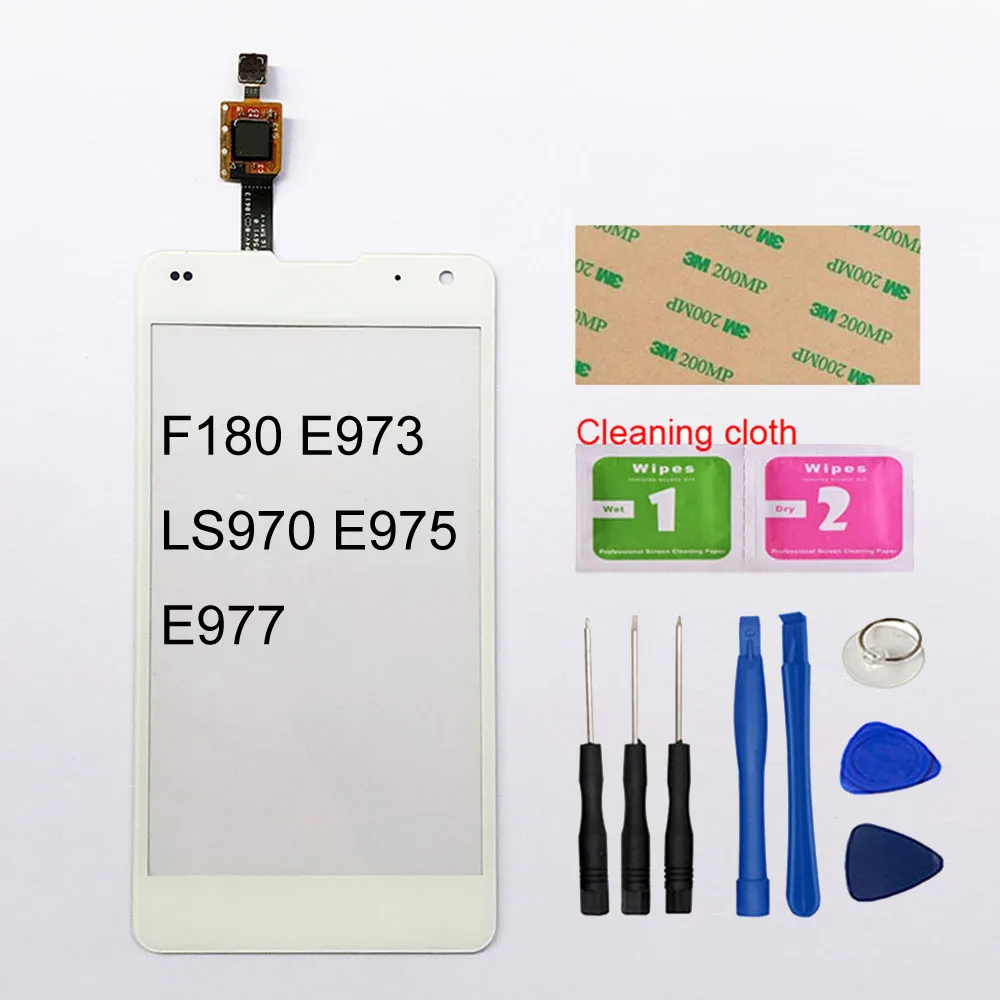 4,7 ''для LG Optimus G E970 G F180 E973 LS970 E975 E977 сенсорный экран дигитайзер сенсор сенсорный экран замена панели - Цвет: White And Tools