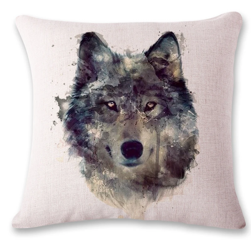 BLRISUP хлопковое белье дикие животные волк узорная подушка крышка зимняя