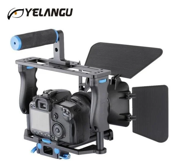 YELANGU C200 профессиональная портативная DSLR Rig камера клетка набор + Матовая коробка