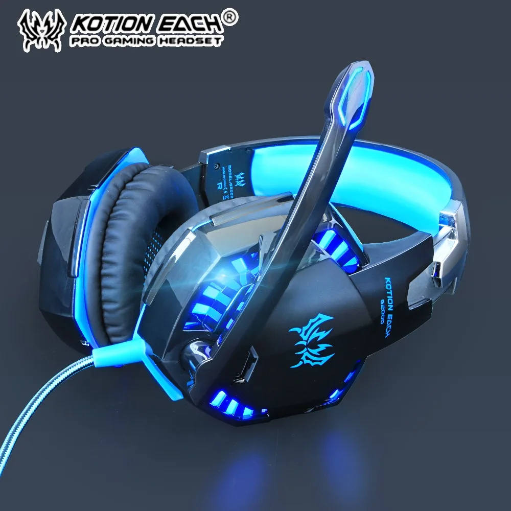 KOTION каждый PS4 Игровые наушники бас стерео игровые Проводная Игра шлем с