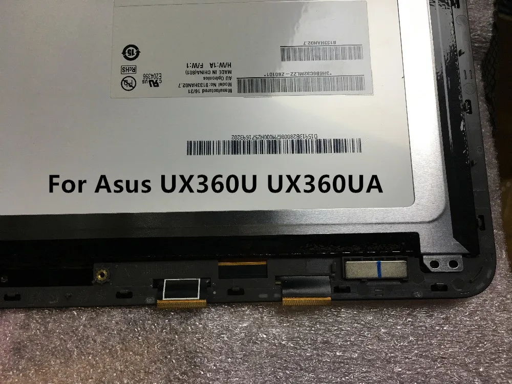 B133HAN02.7 для Asus UX360U UX360UA сборка 13," Полный ЖК-экран сенсорный дигитайзер дисплей в сборе 30pin 1920*1080 с рамкой