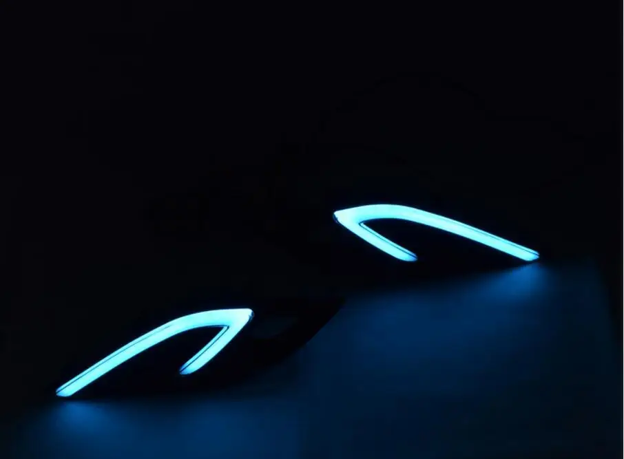 Camry Bumper light car accessories led drl daytime running for fog lamp 2018 2019 with yellow turn signal | Автомобили и