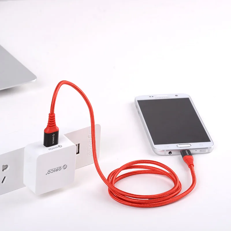 Кабель Micro USB 1 м нейлоновый плетеный провод для Samsung Sony Xiaomi Android Phone кабель
