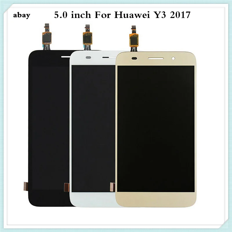 Сменный ЖК дисплей и сенсорный экран 5 0 дюйма для Huawei Y3 2017 г. с дисплеем в сборе на