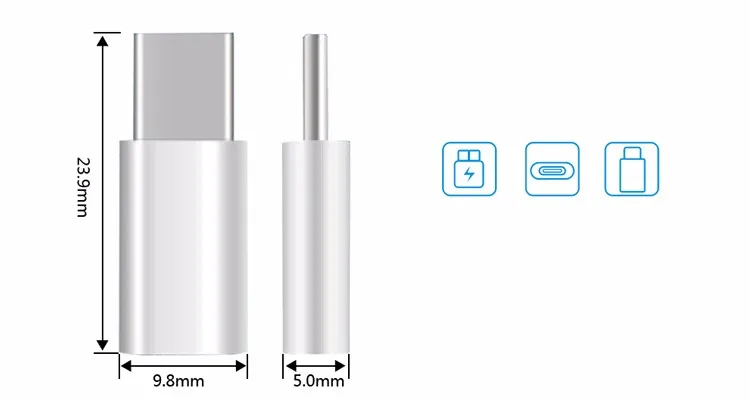 Универсальный USB 3,1 type-C мужской разъем для Micro USB Женский конвертер USB-C адаптер данных type C устройство Черный
