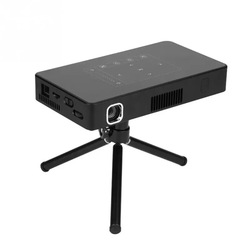 Мини Портативный 4K DLP проектор карманный светодиодный мобильный HDMI/USB/SD интерфейс