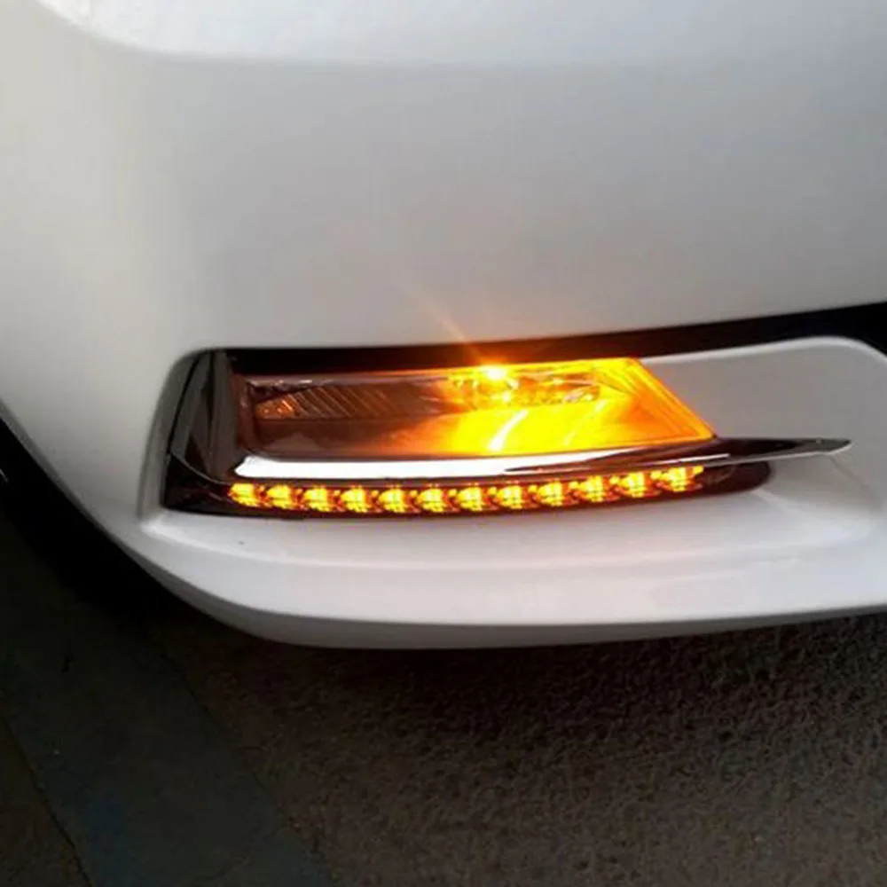 Светодиодный дневный ходовой светильник DRL 2 шт. Стайлинг автомобиля