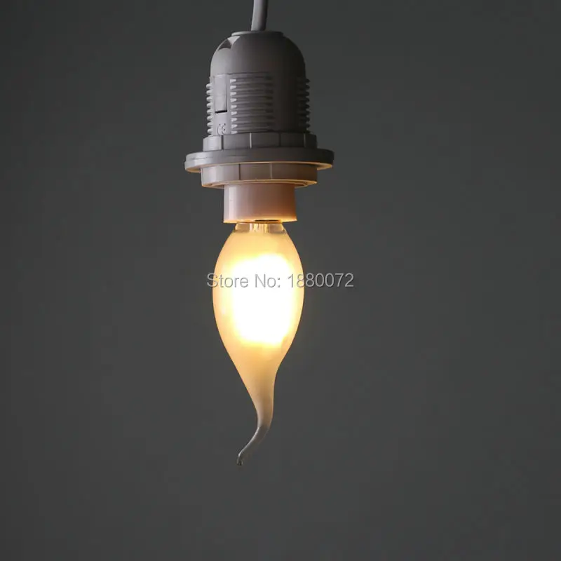 Светодиодная винтажная лампа накаливания C35 4 шт./лот E14 Вт|led filament lamp e14|filament lampled |