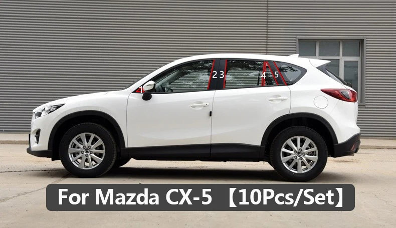 Airspeed для MAZDA 3 AXELA MAZDA 6 ATENZA CX-4 CX-5, автомобильная оконная колонка, декоративная наклейка, зеркало, черное B C, покрытие стойки, молдинги