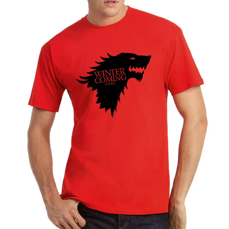 Бесплатная доставка Летний стиль Игра престолов рубашка 100% хлопок футболка с
