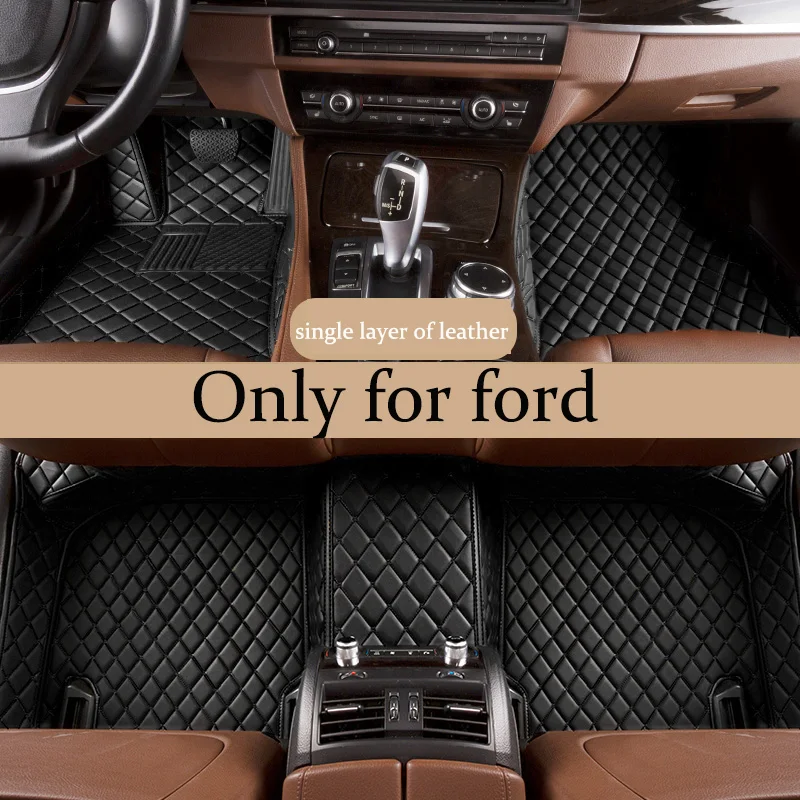 Крутые Летние кожаные автомобильные коврики подходят для ford всех моделей fusion Mondeo Телец Mustang Territory Ranger Galaxy Kuga 2000-2018s