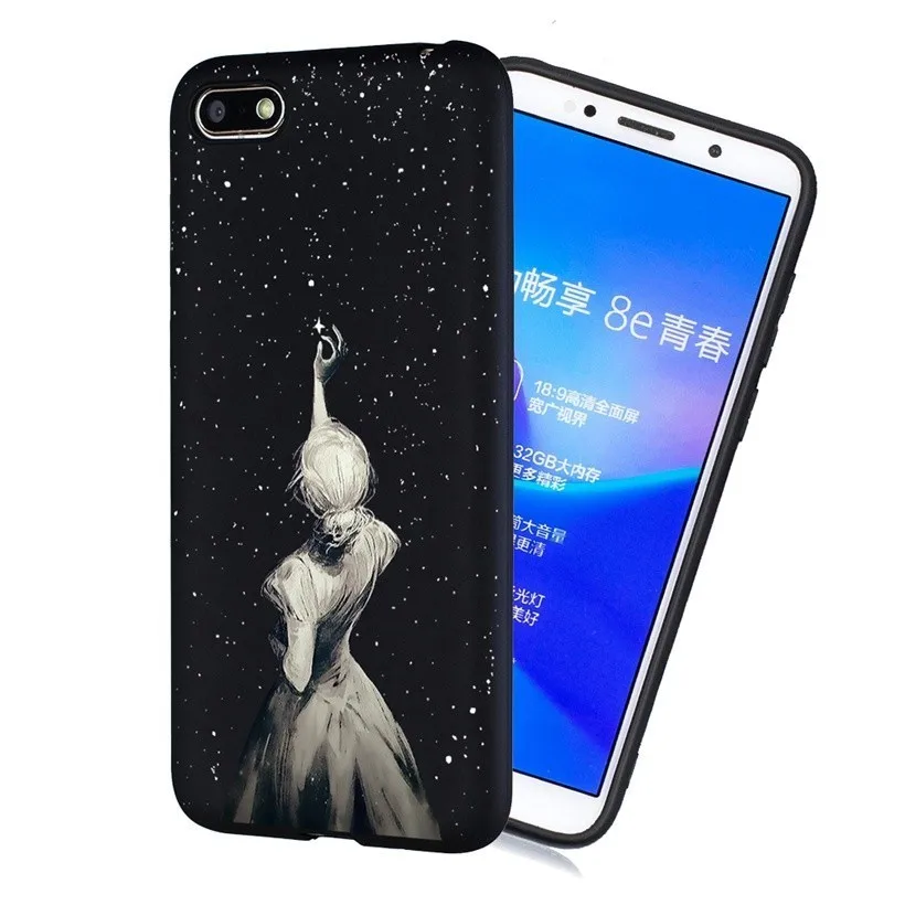 Силиконовый чехол для пары huawei P20 P30 mate 10 20 Lite Pro P Smart Plus Y5 Y6 Y7 чехол для задней панели телефона с цветочным узором для девочек