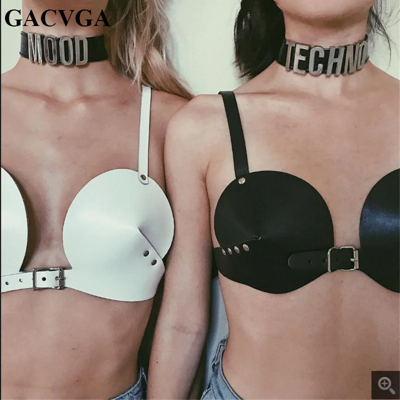 Женский укороченный топ из ПУ кожи с заклепками и открытой спиной|summer bra|sexy tank