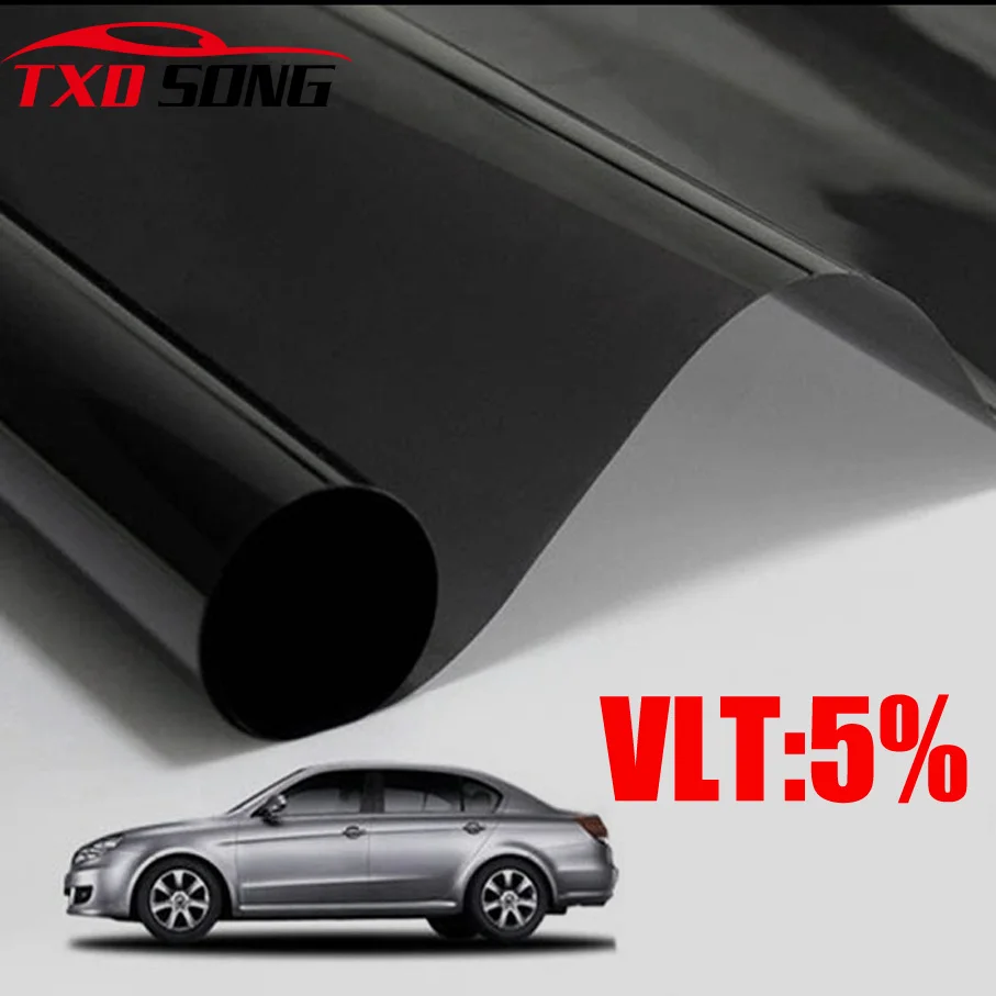 Оконная Тонировочная пленка VLT 5% УФ для управления солнечной батареей 50*300 см
