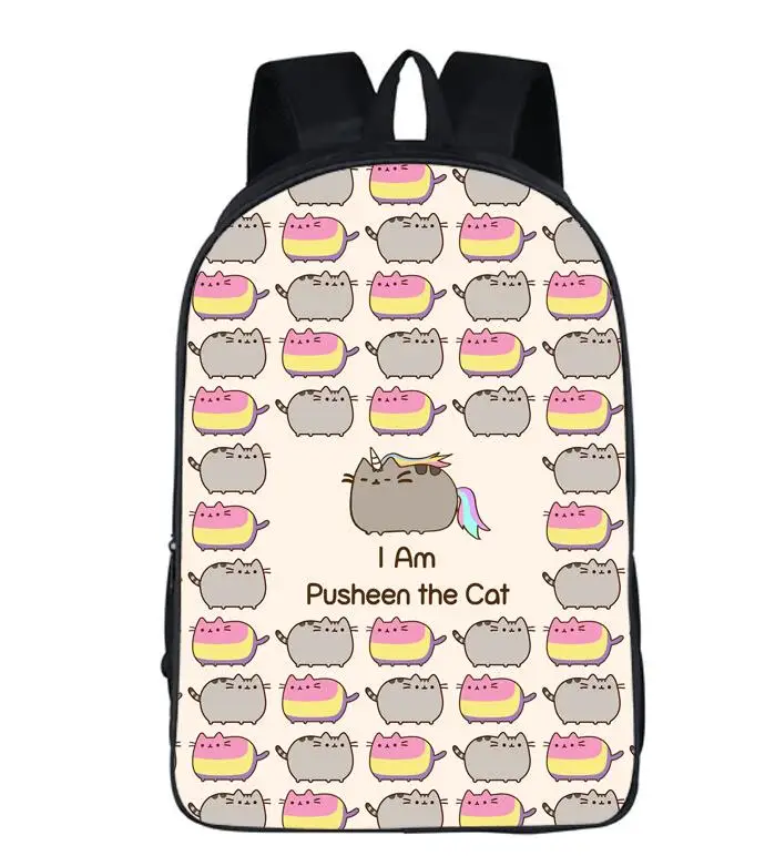 Милые детские школьные ранцы Pusheen рюкзаки с кошками для подростков дорожные