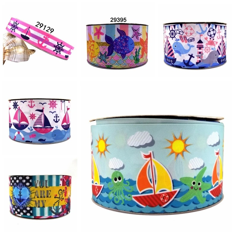50 ярдов мультфильм напечатанный grosgrain ленты 27767