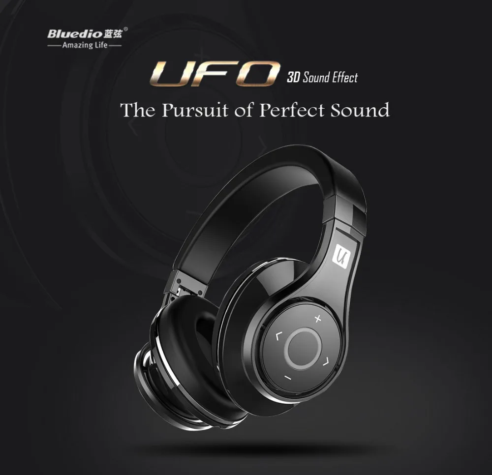 Оригинальные Bluedio наушники UFO Bass Bluetooth, 8 динамиков, Hi-Fi Bluetooth гарнитура, беспроводная 3D объемная гарнитура для мобильного телефона