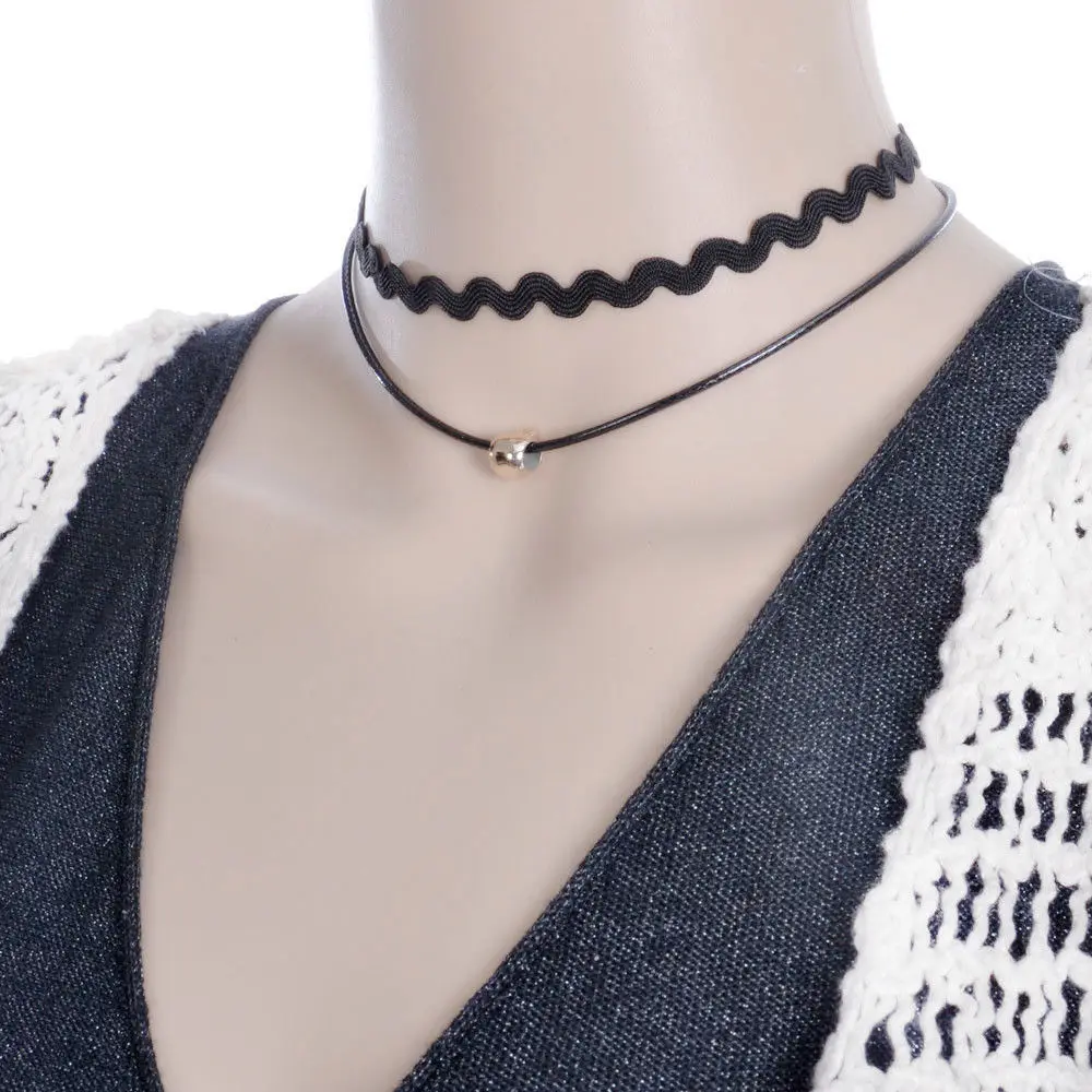 Бесплатная доставка новинка 2020 модное ожерелье Очаровательное черное