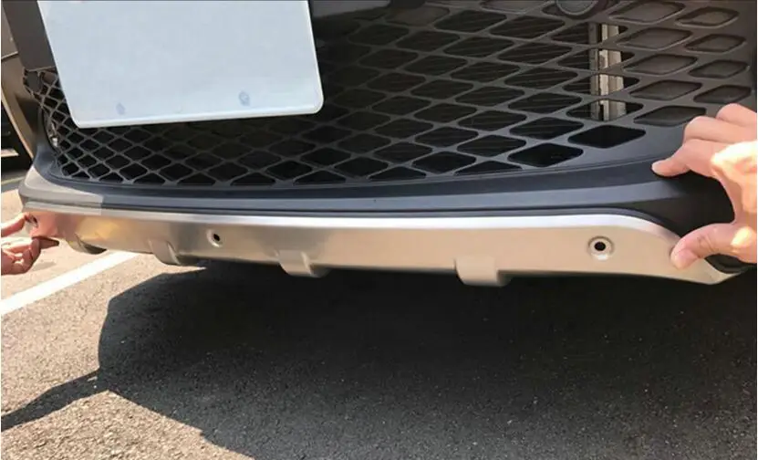 2 шт./компл. Нержавеющая сталь автомобиль передний + задний защитные бамперы