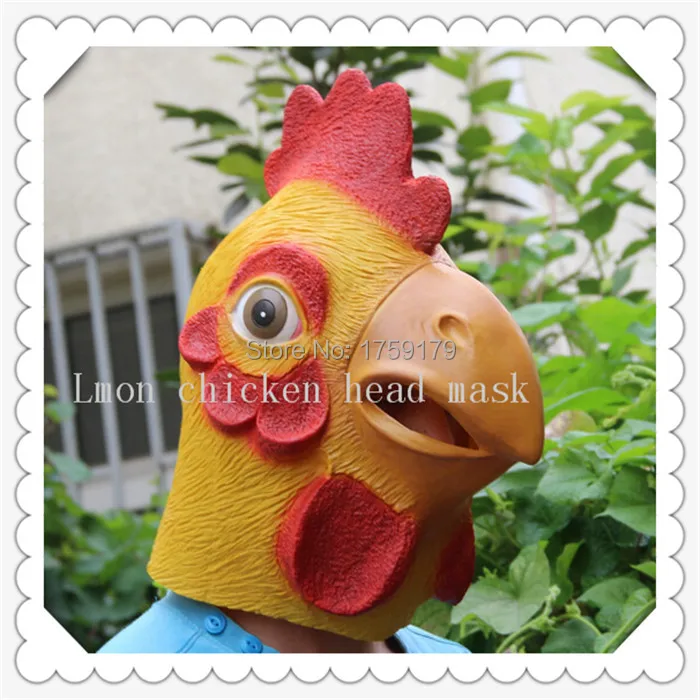 Top selling 2015 New Halloween Chicken Head Mask Animal Costume Prank Prop Theater Cosplay Novelty free shipping | Дом и сад