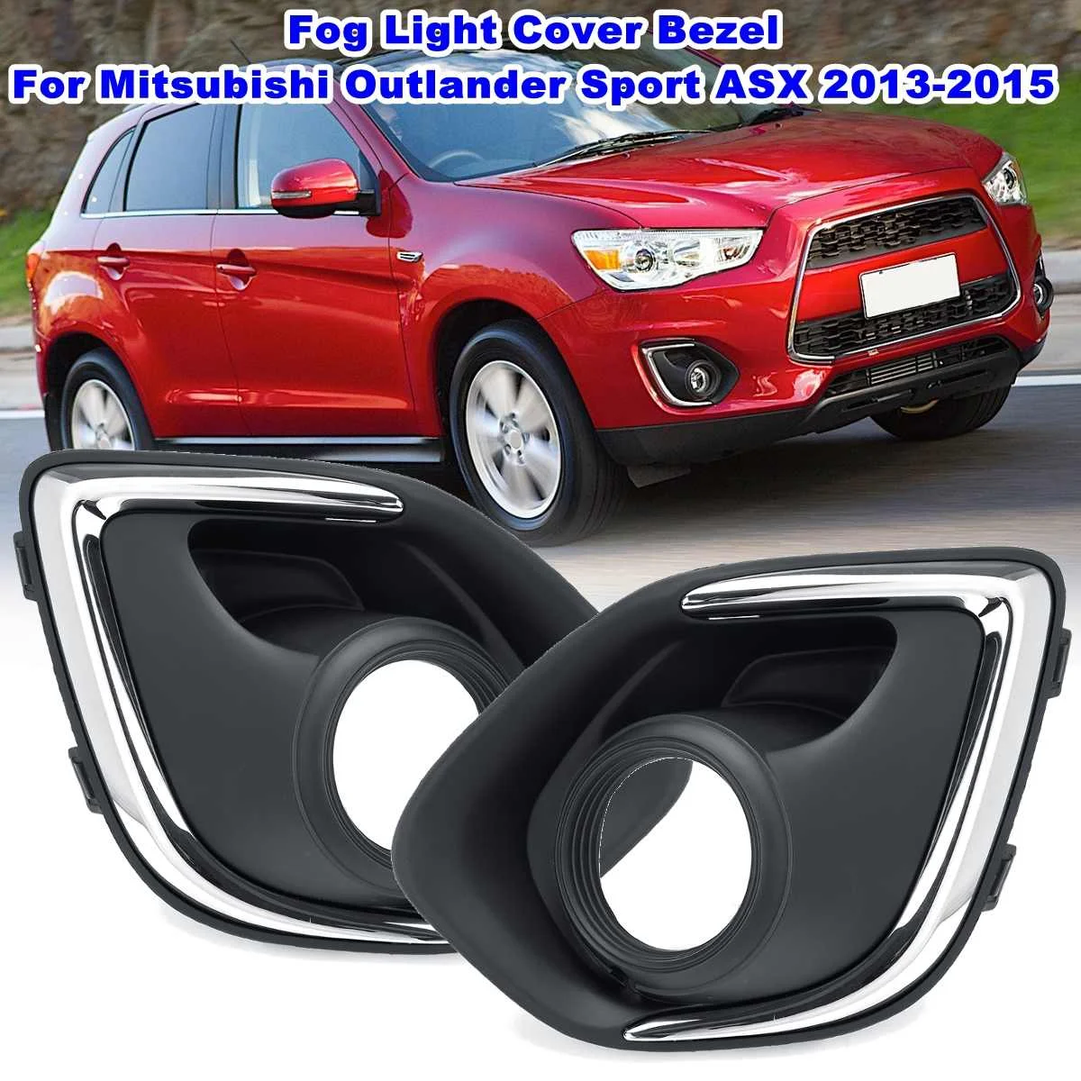 Передняя противотуманная фара накладка Decoraion гриль для Mitsubishi Outlander Sport ASX 2013 дальнего света аксессуары для бампера