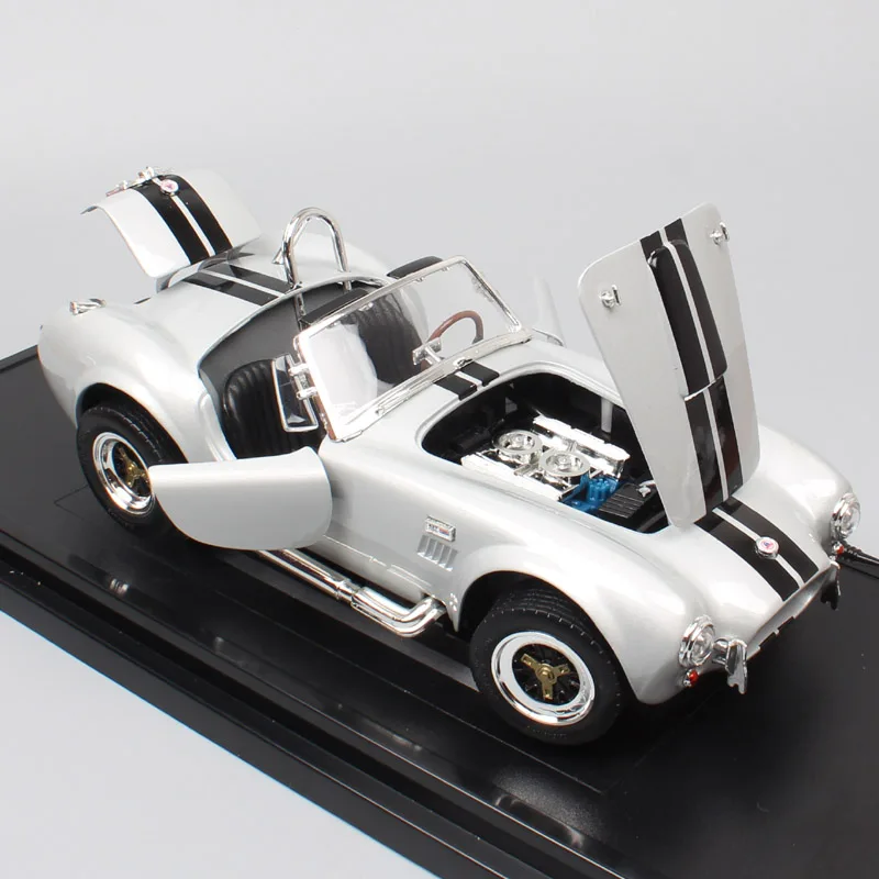 1/18 масштабная большая винтажная модель спортивных автомобилей Ford Shelby Cobra 427 S/C AC 1964, литая под давлением детская коллекция хобби, реплики