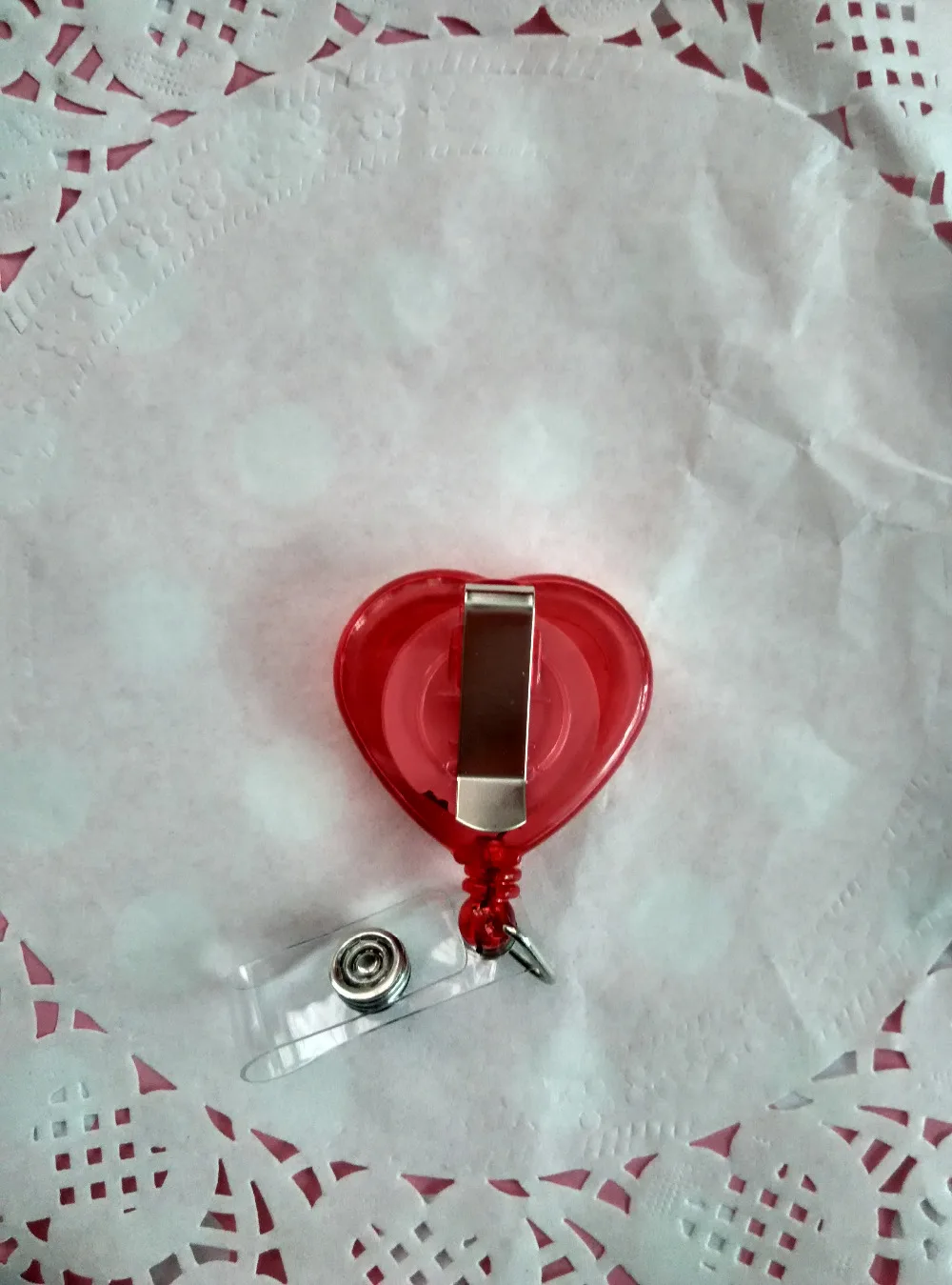 5 шт. выдвижной идентификационный значок в форме сердца | Канцтовары для офиса и