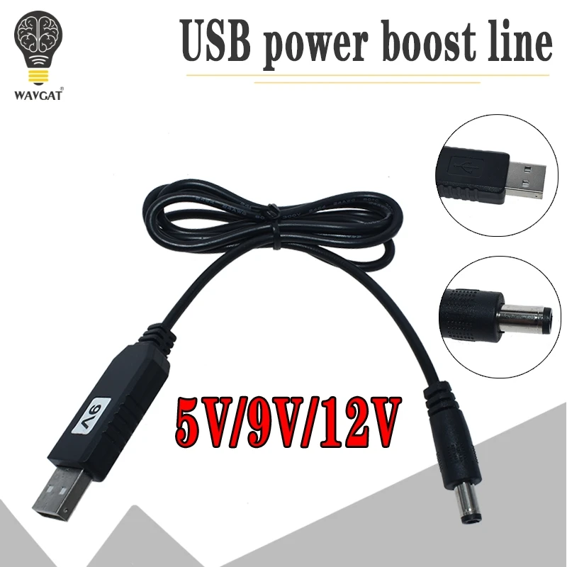 USB power boost line DC 5 В к DC 5 в 9 в 12 В Удлинительный модуль адаптер и конвертер USB для геймпада кабель 2,1x5,5 мм Разъем конвертер