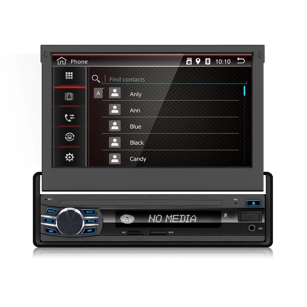 Bosion автомобиля стереорадио Bluetooth 1DIN 7 &quotHD выдвижной Сенсорный экран монитора MP5